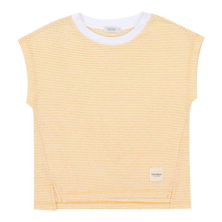 ToTo Heros - Wholesale Top & Short Set - Kids - Davin Striped T-Shirt & Solid Shorts Set12