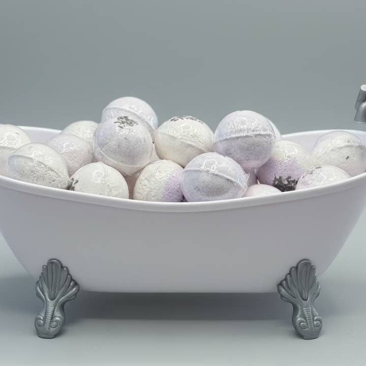 Etti Soap LLC - Wholesale Bath Bomb/Fizz - Premium Goat Milk Bath Bombs – Lavender • Set of 3 (2.2 oz each)4