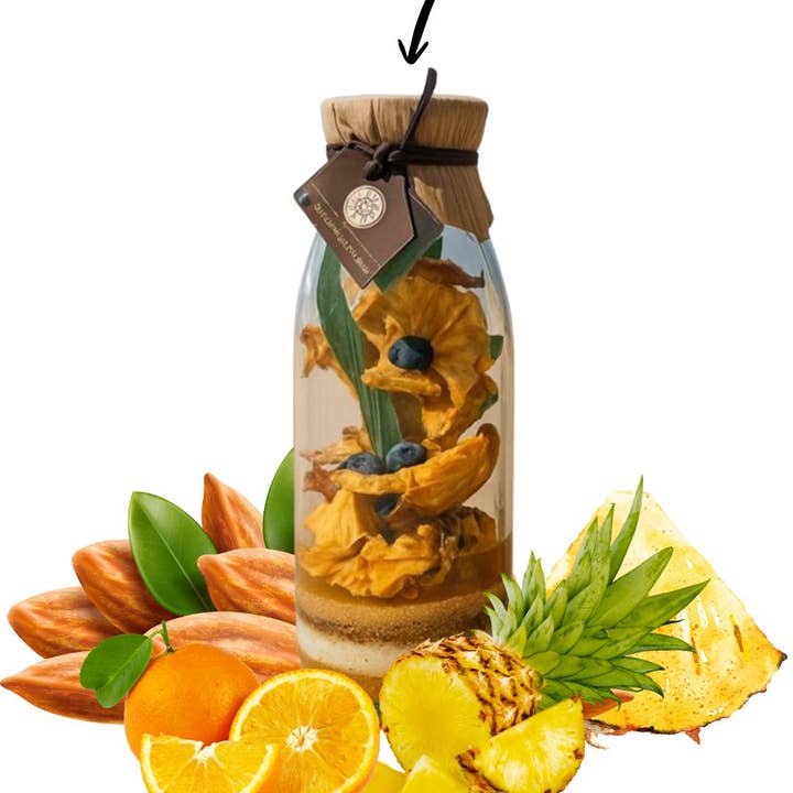 Délices Métisses - Wholesale Cocktail Mix/Syrup - Preparation for flavoured rum ANANAS ORANGE AMARETTO 50cl