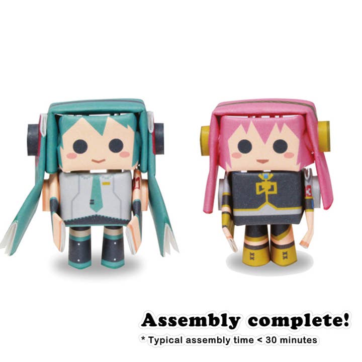 Magnote - Wholesale DIY Craft Kit - PIPEROID Hatsune Miku series Miku & Luka - paper craft robot