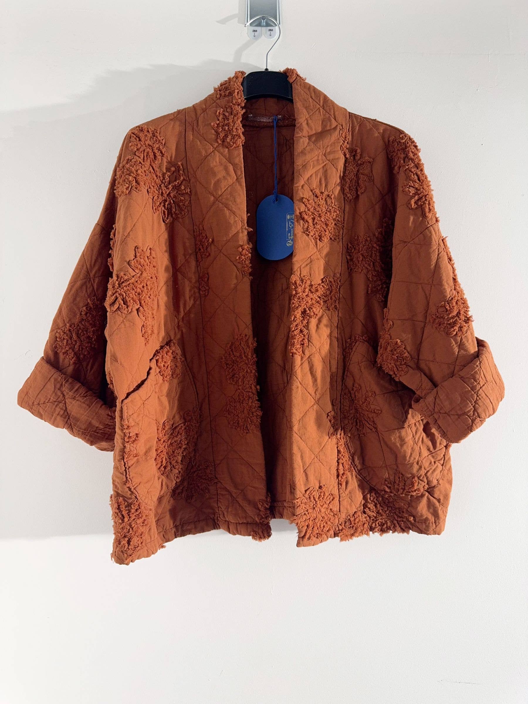 Happy look - Wholesale Jacket - Women's - Women's quilted cotton jacket – 3D embroidery, embossed4