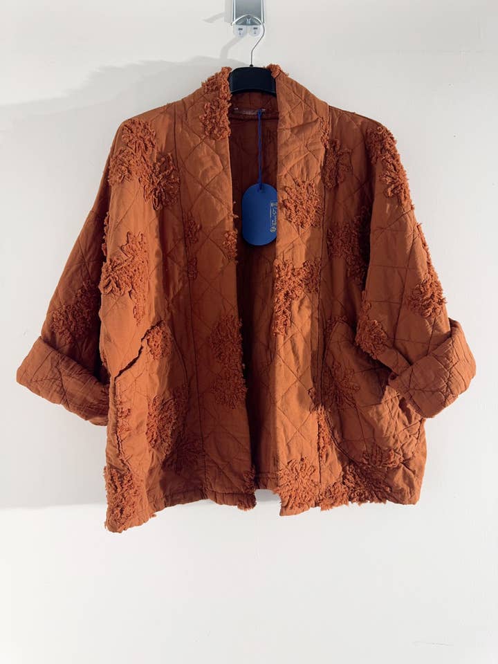 Happy look - Wholesale Jacket - Women's - Women's quilted cotton jacket – 3D embroidery, embossed4