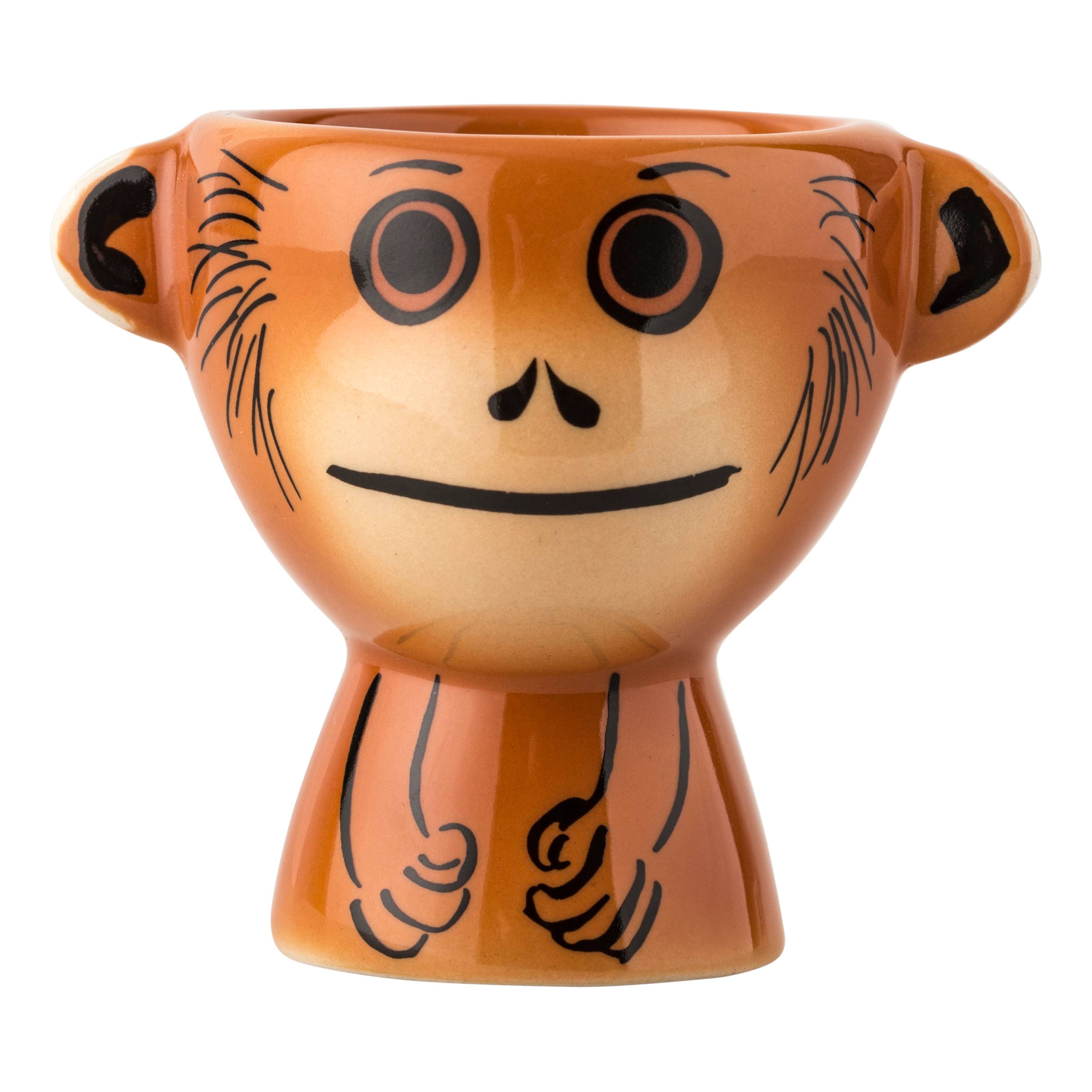 Hannah Turner Ltd – wholesale Egg cup/holder – Orangutan Egg Cup3
