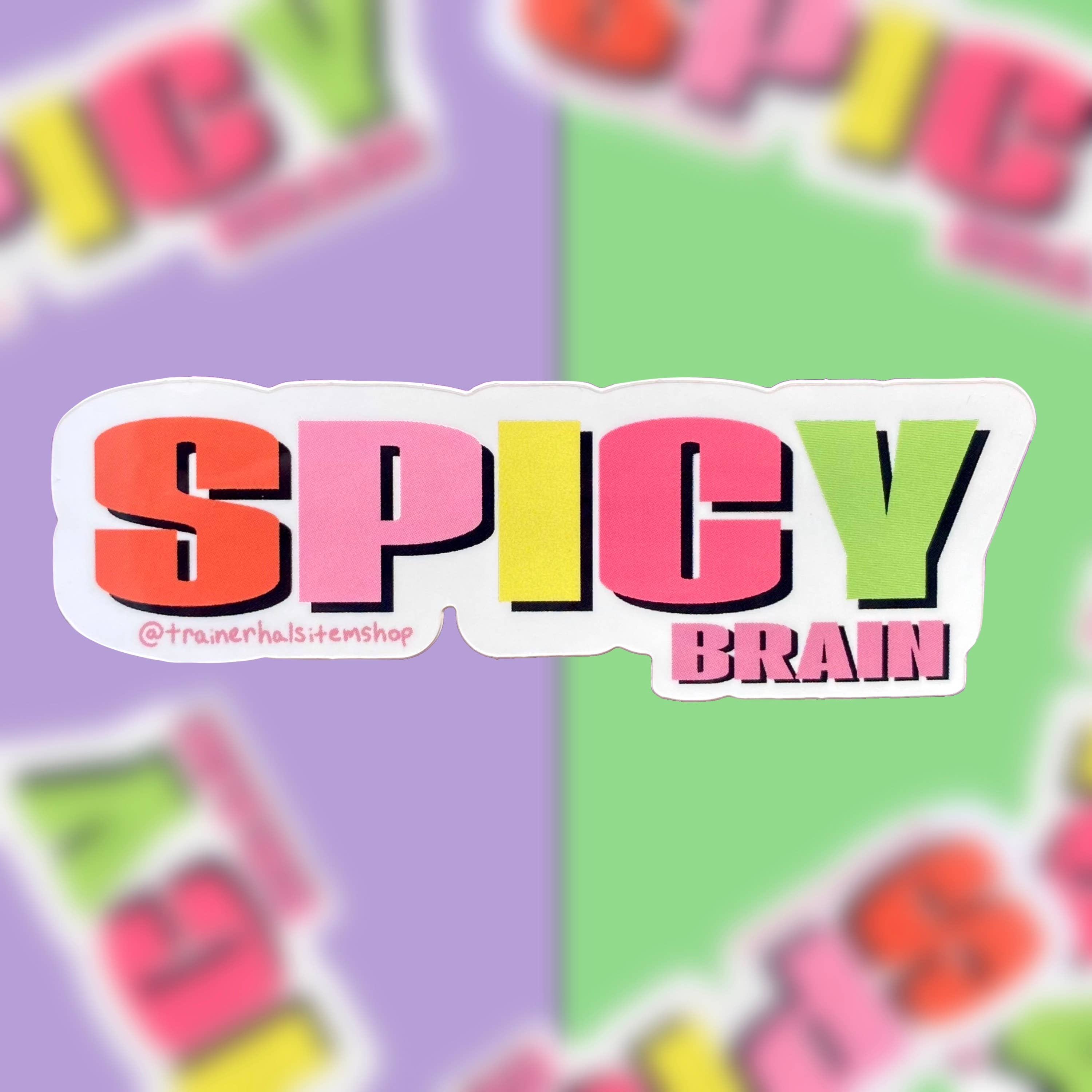 Trainer Hal’s Item Shop – Engroshandel Klistermærke – Spicy Brain Y2K-klistermærke med fokus på neurodiversitet og ADHD2