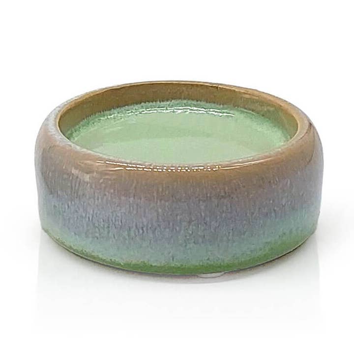 Small candle plate, 8x3cm, turquoise for wholesale by Mea-Living
