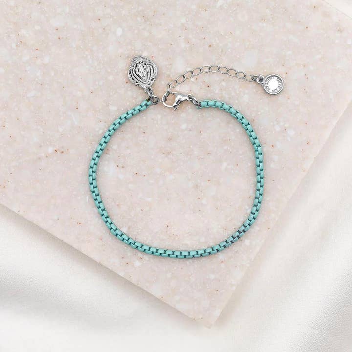 My Saint My Hero - Wholesale Charm/Dangle Bracelet - Miraculous Marian Consecration Bracelet - Blue