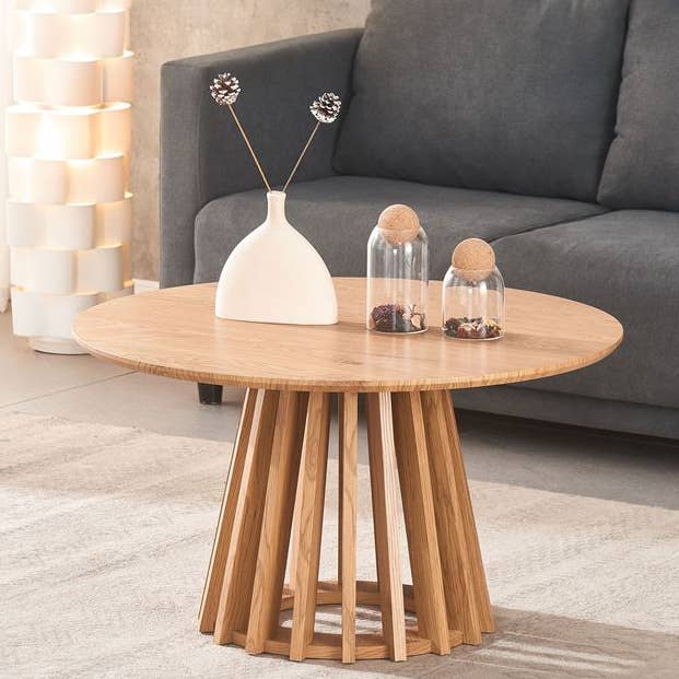 Andre Wooden Slatted Coffee Table for wholesale by Aria Home
