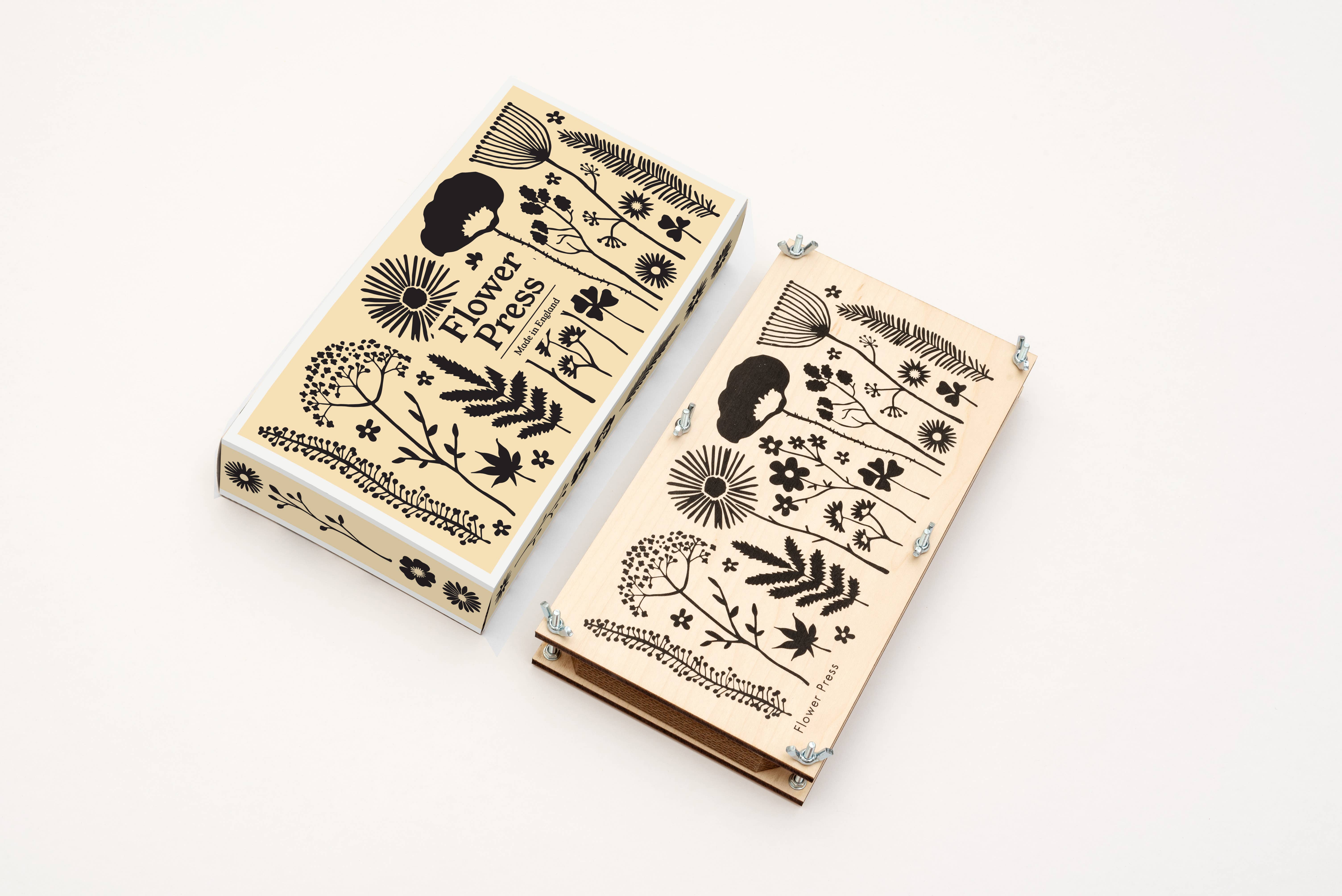 Studio Wald - UK Made - Wholesale DIY Craft Kit - Large Flower Press - Silhouette2