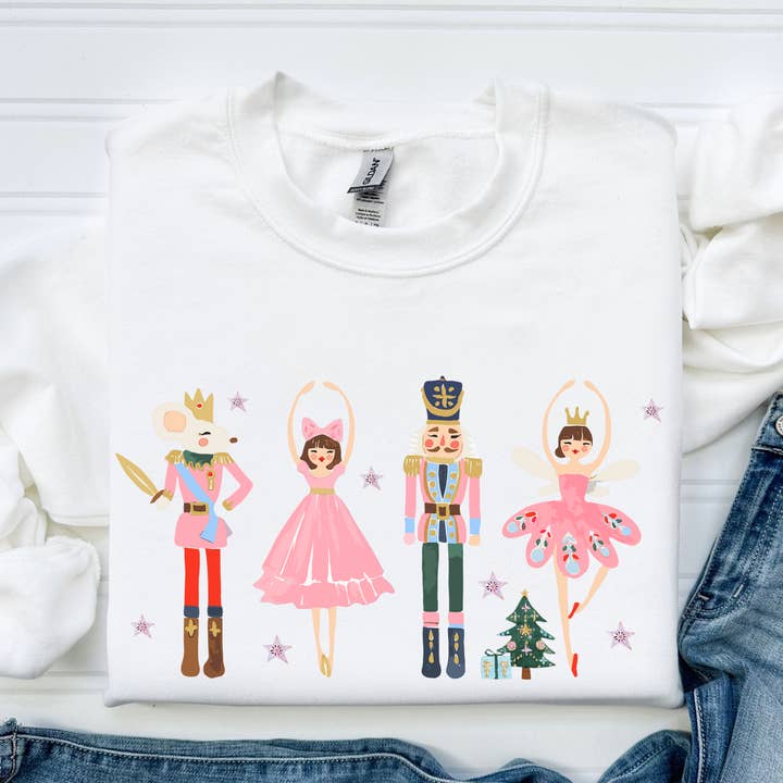Cotton Threads - Wholesale Graphic sweatshirt – Women’s - Christmas Nutcracker sweat/tee adult or kids 0