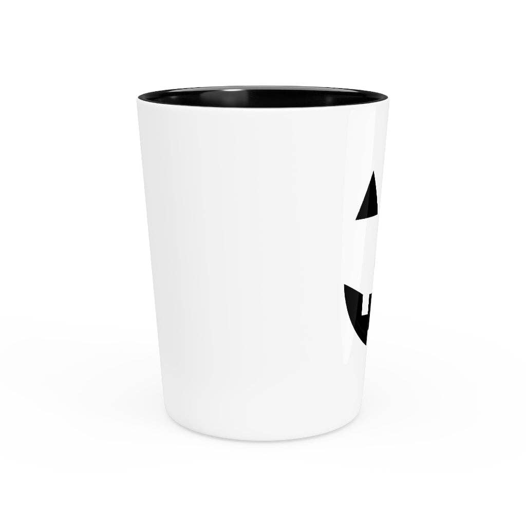 Black Shot Glass Party Ceramic Tequila  Humorous Pumpkins Illustration Tricks Treats Enthusiasts Pun Hilarious Tricking for wholesale on Faire1