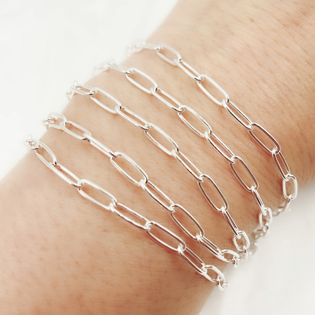 Jewels & Chains - Wholesale Link & Chain Necklace - 2903SS. 925 Sterling Silver Smooth Paperclip Chain4