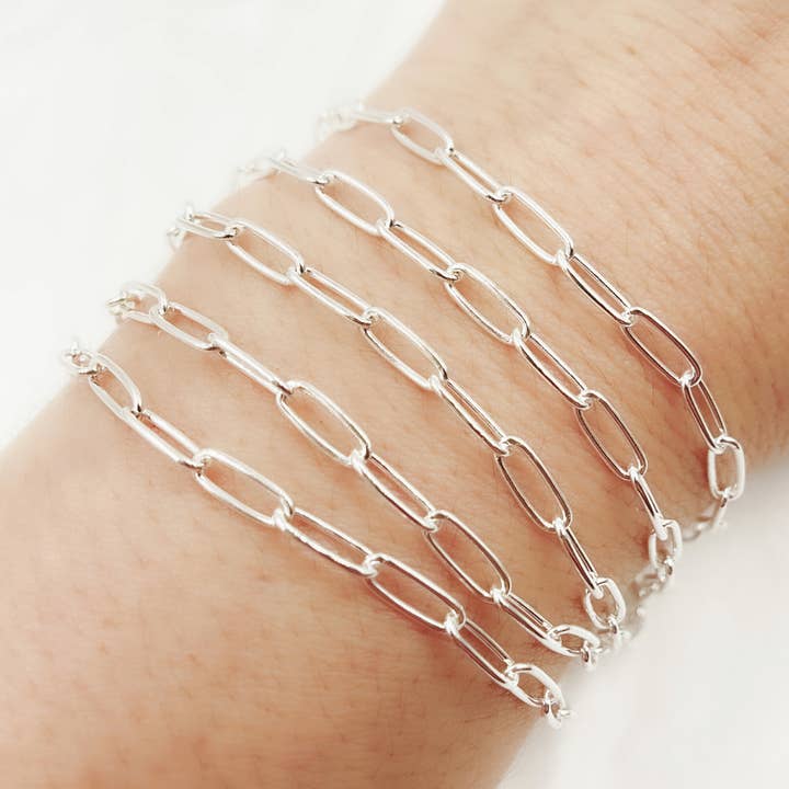 Jewels & Chains - Wholesale Link & Chain Necklace - 2903SS. 925 Sterling Silver Smooth Paperclip Chain4