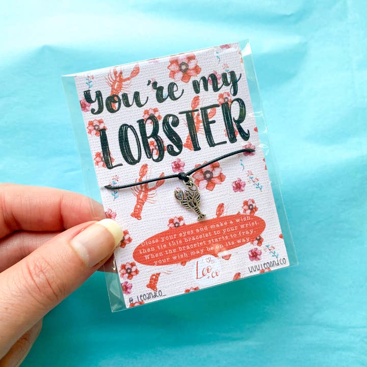 Leo & Co Gifts - Wholesale Charm/Dangle Bracelet - You're My Lobster Wish Bracelet1
