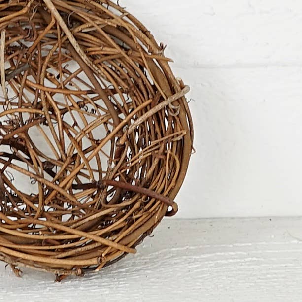 Holiday Depot Inc. - Wholesale Decorative Tabletop Object - M30920- 4.5inD Twiggy Bird Nest-Natural3