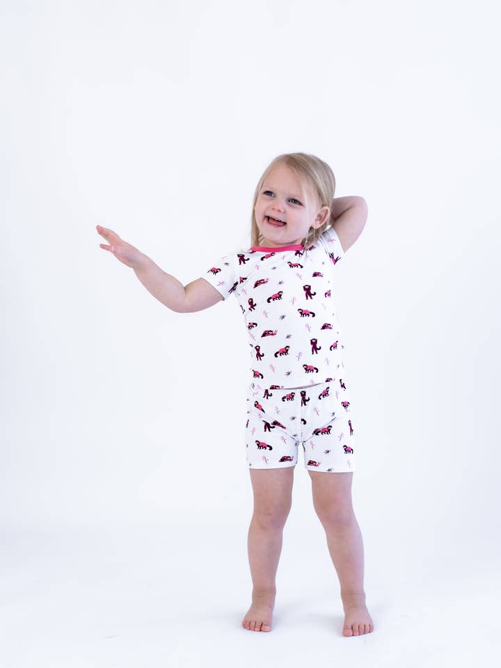 Bubble Baby - Wholesale Sleepwear Set - Kids - Red Panda | Short Sleeve Pajamas4