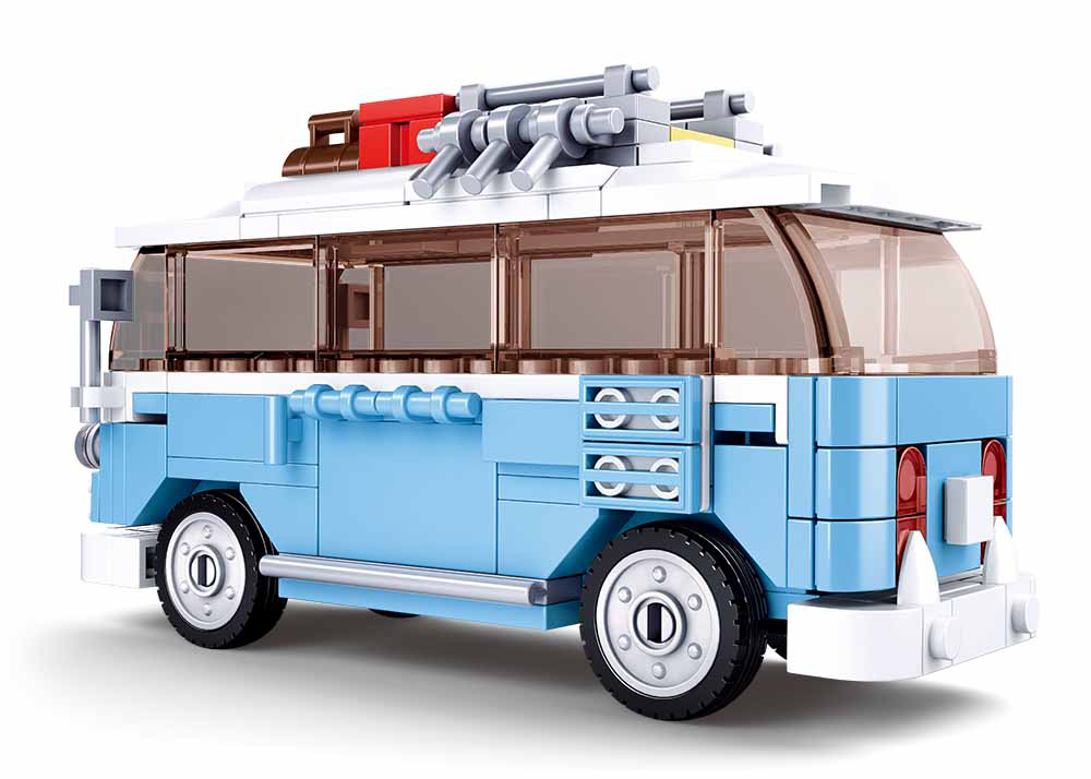 Sluban Europe BV - Wholesale Build-a-Toy - Kids - M38-B0707/Model Bricks classic hippie bus4