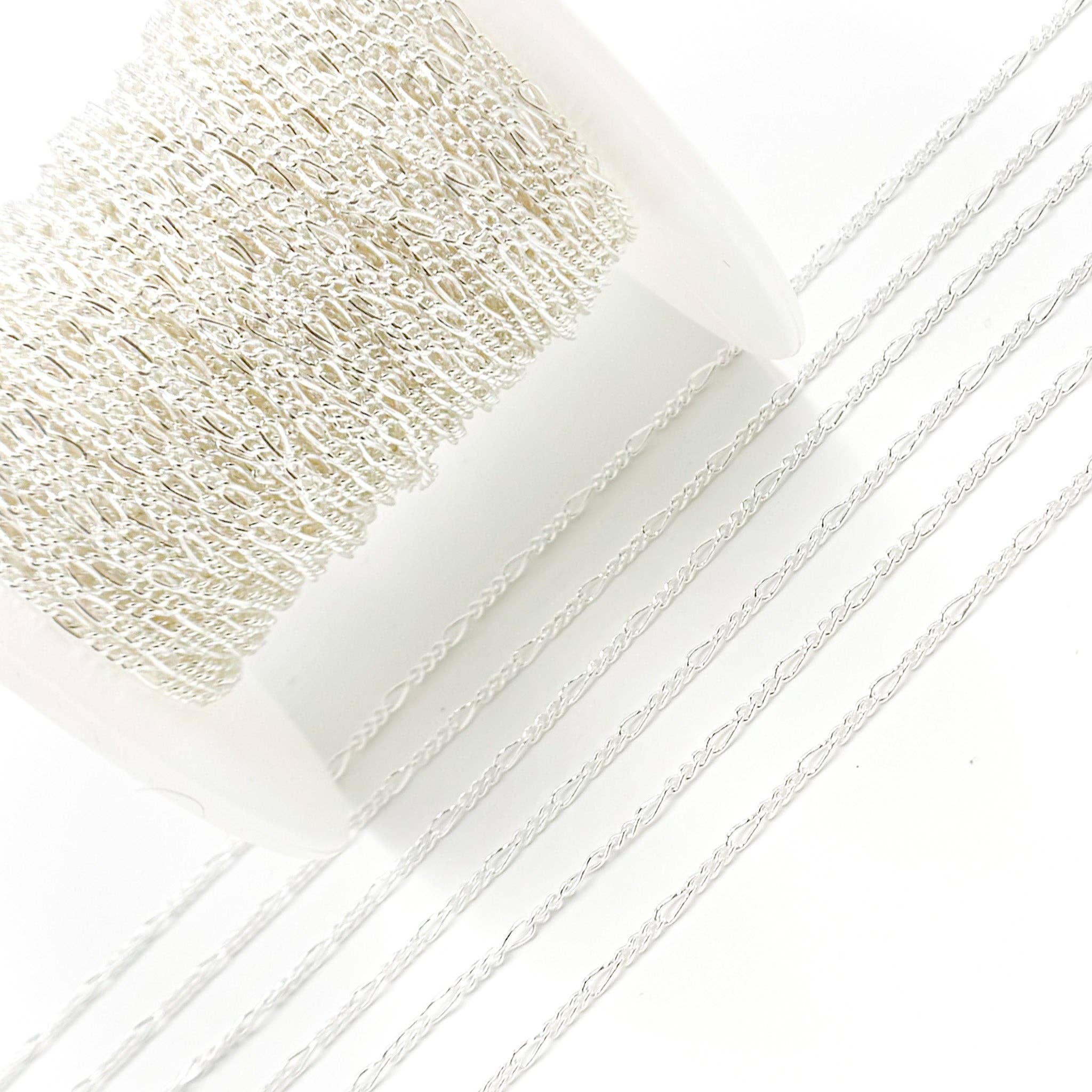 Jewels & Chains - Wholesale Craft Supplies - 2031CSS. Sterling Silver Figaro Chain4