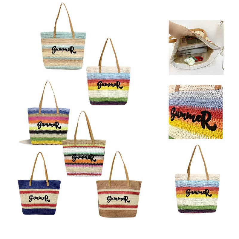 Fox by Ren GmbH - Wholesale Tote Bag - Women's - Straw bag - Rainbow0