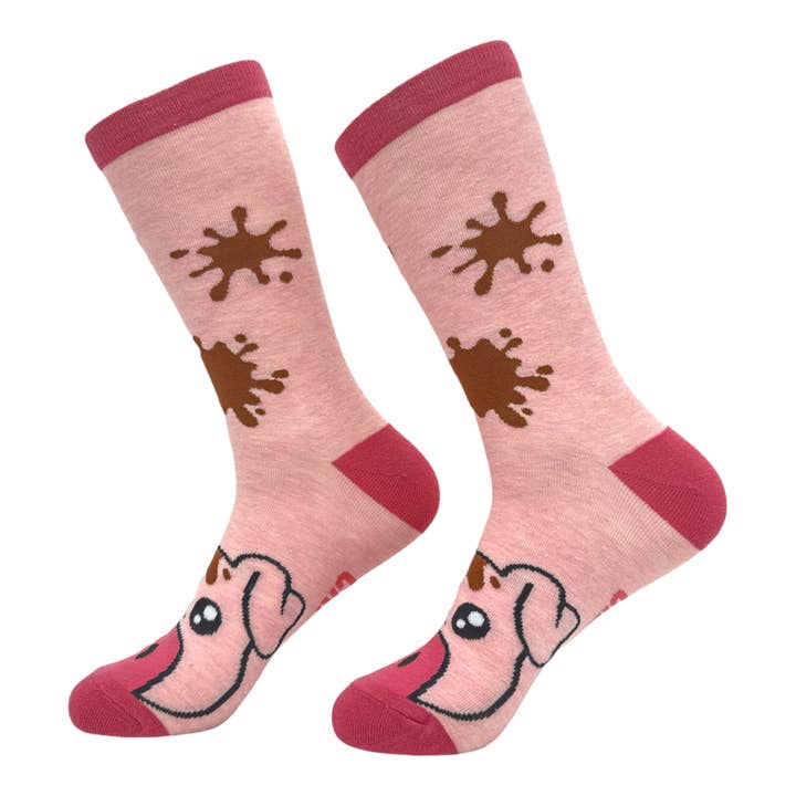 Women's Muddy Pig Socks Funny Cute Farm Animal Animal for wholesale on Faire1