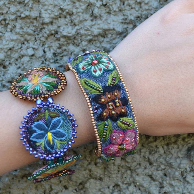 Dunitz & Company - Wholesale Beaded Bracelet - Embroidered & Beaded Flower  Bracelet - Fair Trade Verified3