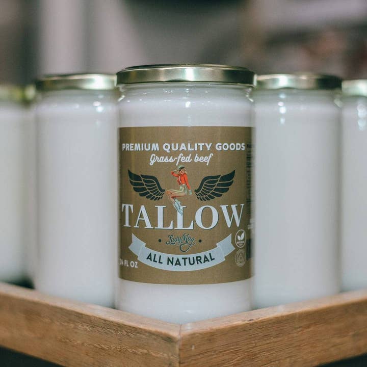 May's Market @ TLM - Wholesale Body Balm/Butter - Lady May 24oz. Premium Quality Beef Tallow (CASE of 12)