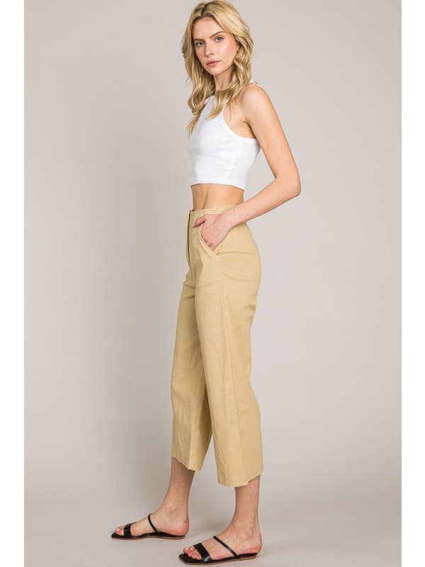 Lemon Tree - Wholesale Pants - Women's - Cotton Wide Culotte Pants4