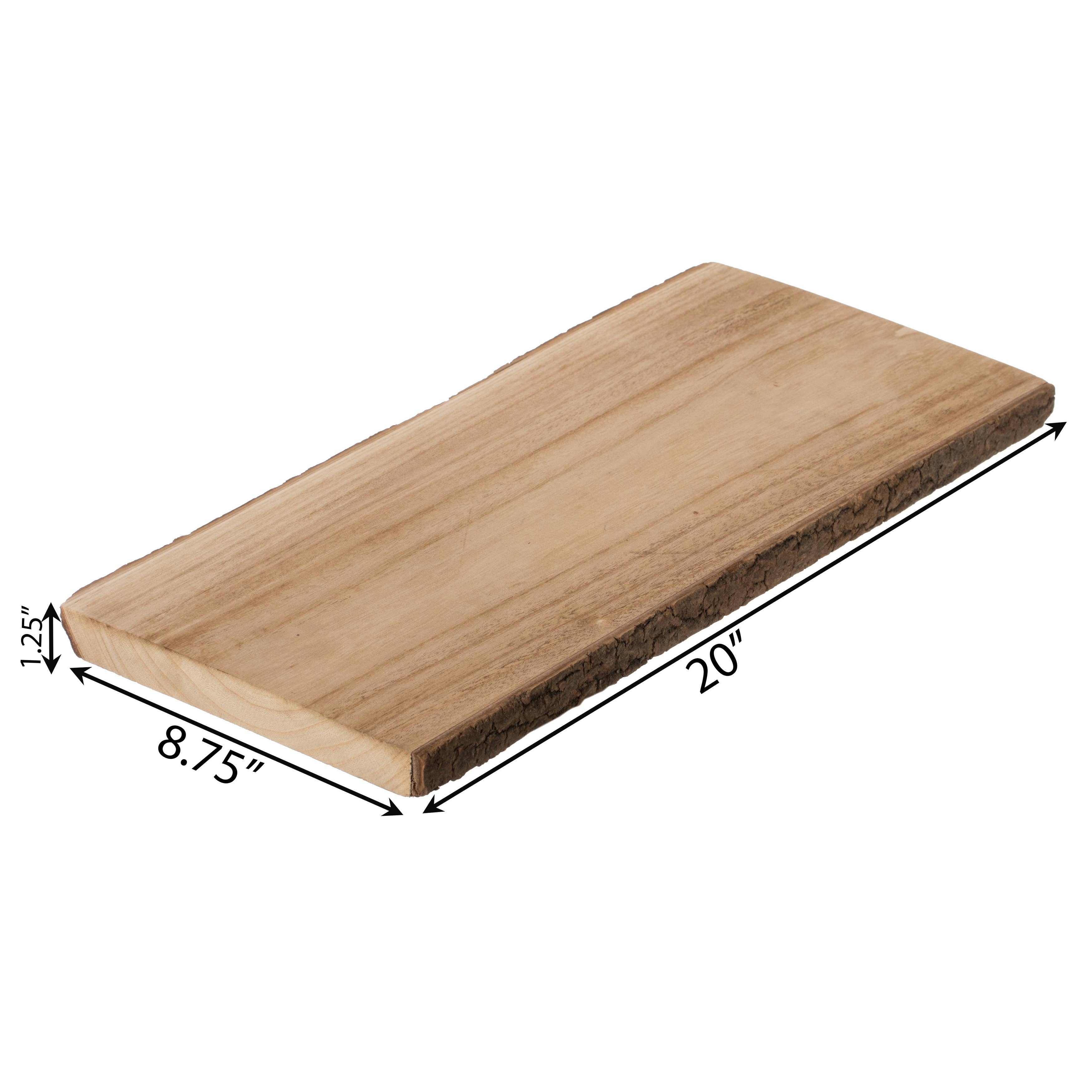 Quickway Imports - Wholesale Serving Tray - Rustic Natural Tree Log Wooden Rectangular Serving Tray4