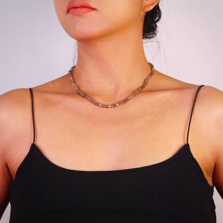 Knotted Labradorite Necklace - Great Gift! for wholesale by Baizaar