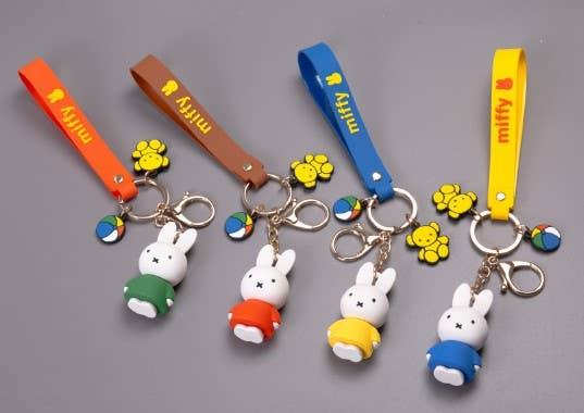 K-Wonderland - Wholesale Keychain - Women's - Miffy Charaters Figure Key Holder-Bag Charm, Gift Key Ring2