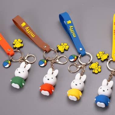 K-Wonderland - Wholesale Keychain - Women's - Miffy Charaters Figure Key Holder-Bag Charm, Gift Key Ring2