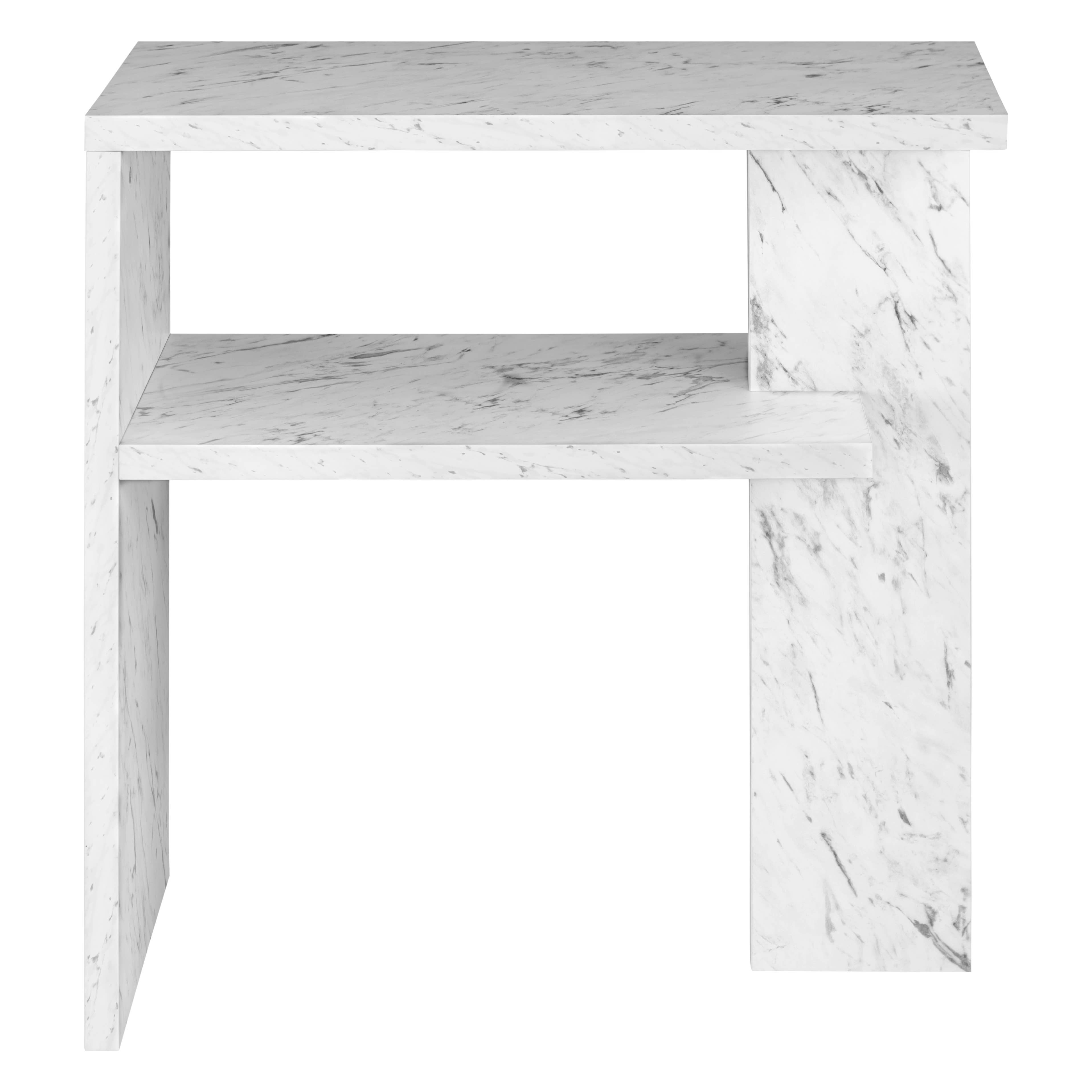 Really Nice Things - Wholesale Console Table - White marble effect console 80cm0
