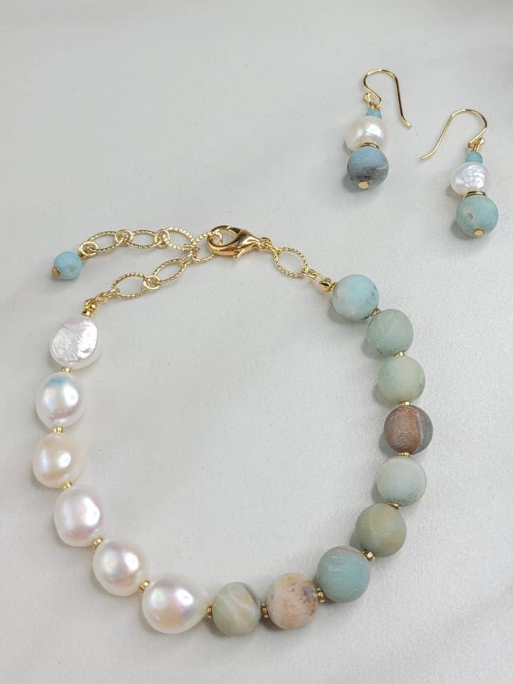 Alya Bracelet Handmade with Amazonite for wholesale by jfybrand