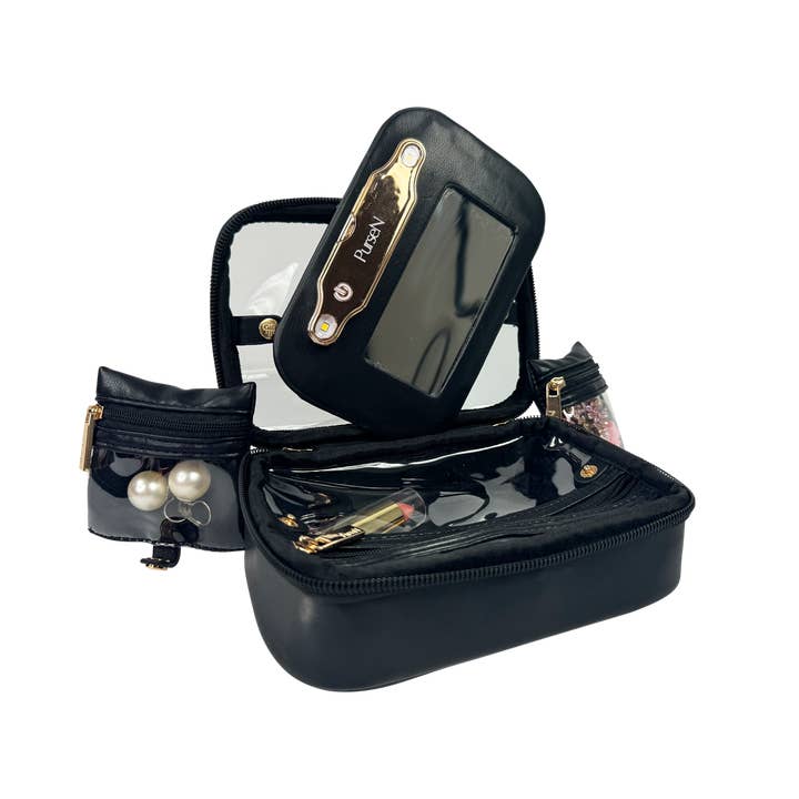 LITTMINI • Lighted Mirror Case • Black for wholesale on Faire2