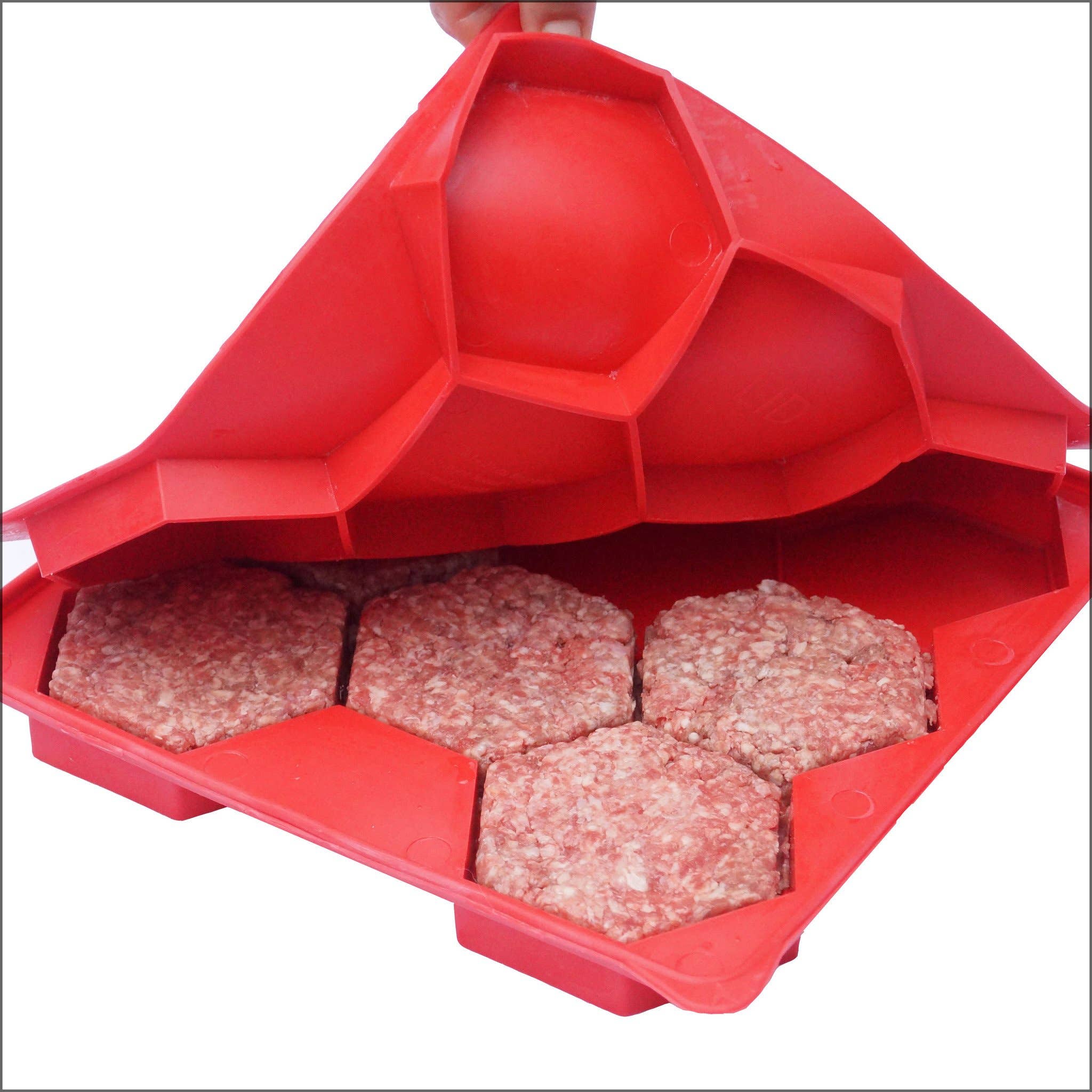 Shape + Store – Großhandel Küchengerät – Shape + Store 8-in-1 Burgerpresse1