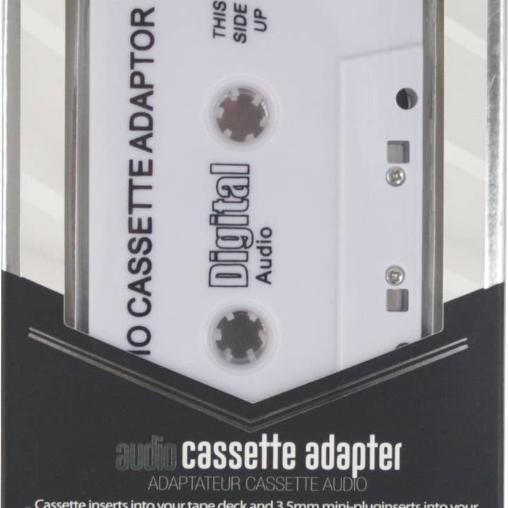 IEssentials Car Audio Adapter - Cassette To 3.5mm Audio Jack for wholesale by Square Deal Recordings & Supplies