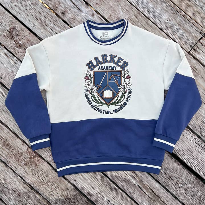 Blissfully Bookish Company - Wholesale Sweatshirt - Women's - Officially Licensed Harker Academy Embroidered Sweatshirt5