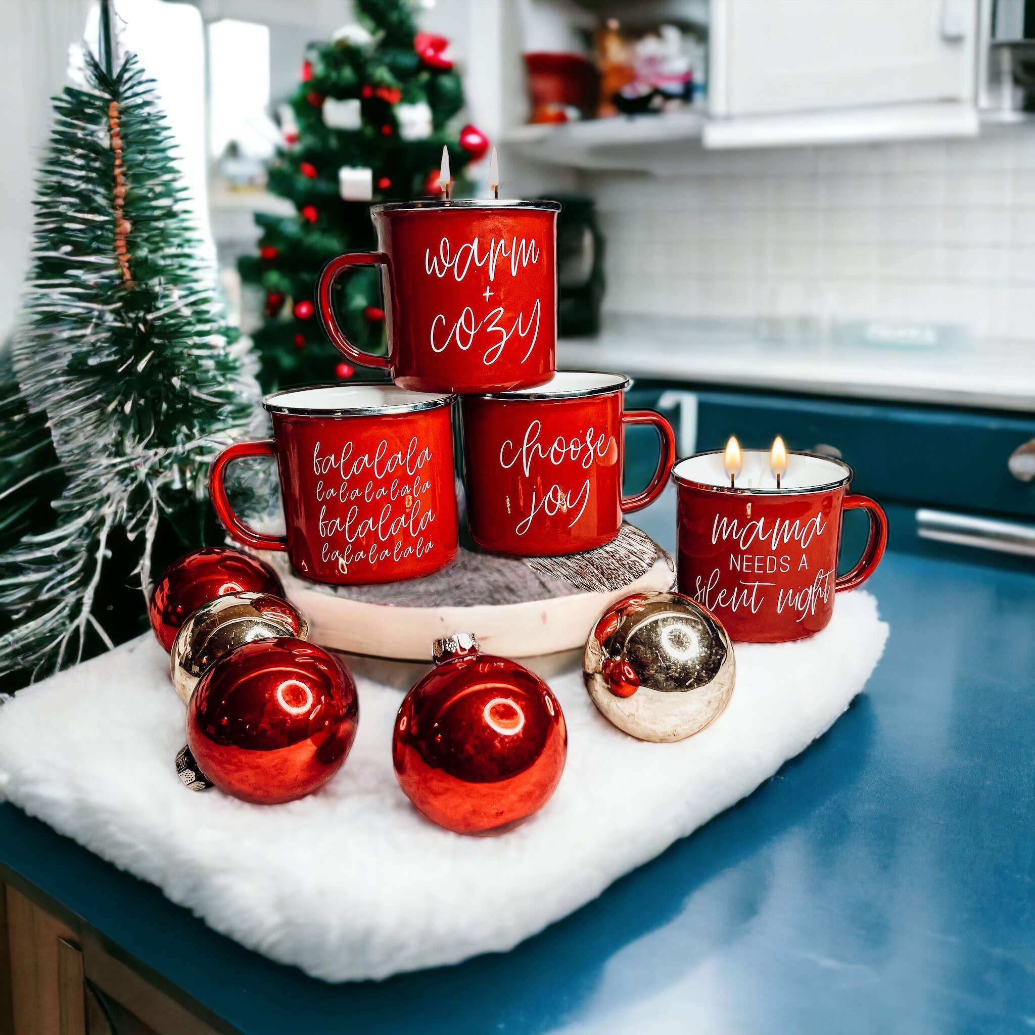 Gia Roma - Wholesale Jar/Filled Candle - Christmas Scented Candles Soy, Unique Holiday Mug Candles lg13