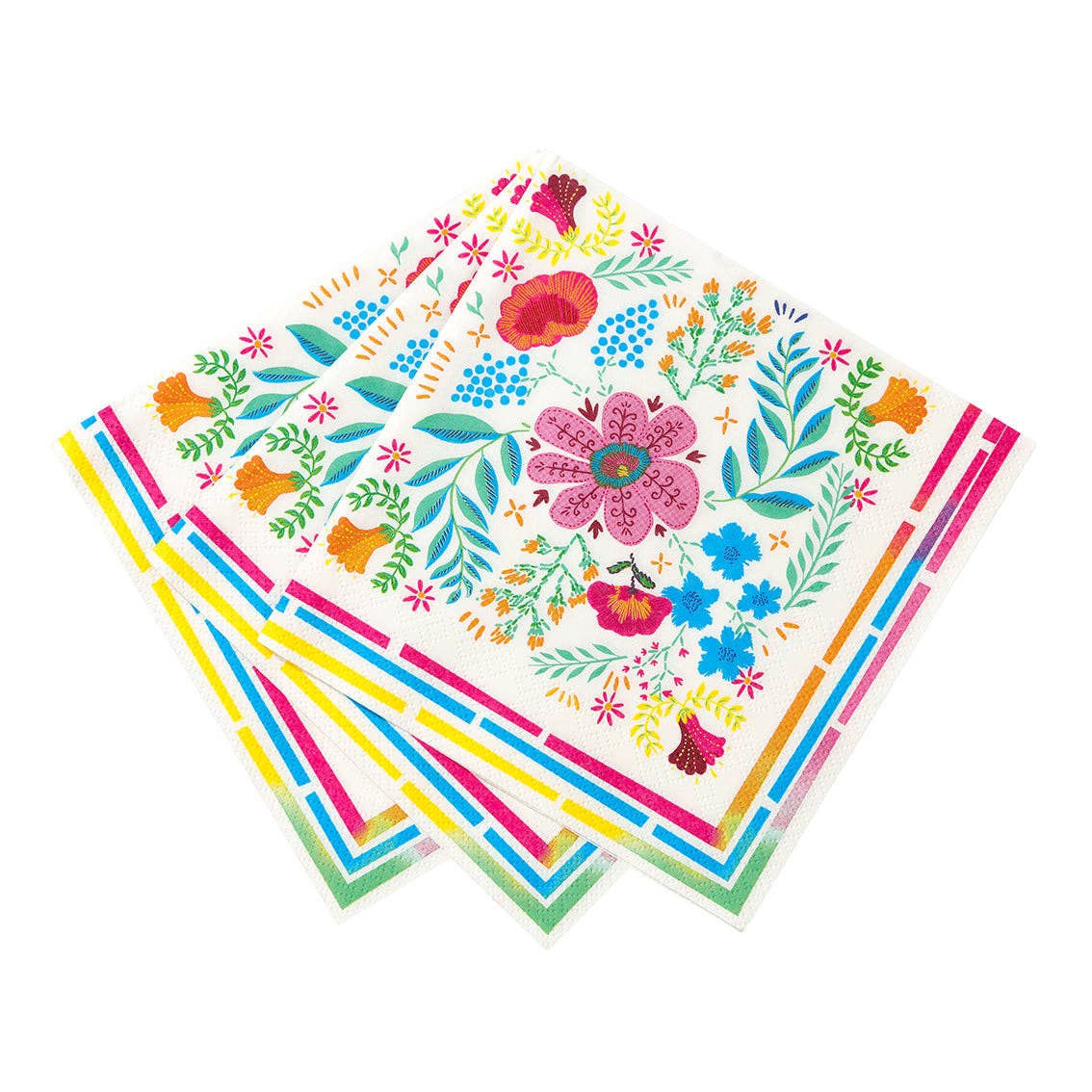 Talking Tables USA - Wholesale Disposable Napkin - Floral Paper Napkins - 20 Pack | Party Napkins |3