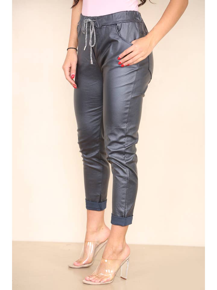 Kurt Muller - Wholesale Pants – Women's - Leather Look PU Magic Trousers7