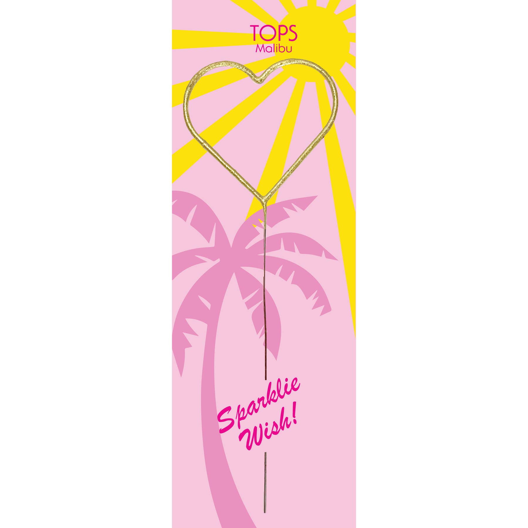 TOPS Malibu – Engroshandel Stjernekaster – Grande 12" Guld Hjerte Sparkler Stavkort - Sparklie Wish0