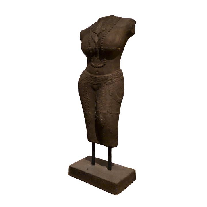 Frauentorso Terrakotta Braun 40x35x120 cm für den Großhandel von Ethan Chloe - GARPE GROUP - GARCIA PÉREZ Y CÍA S.L.