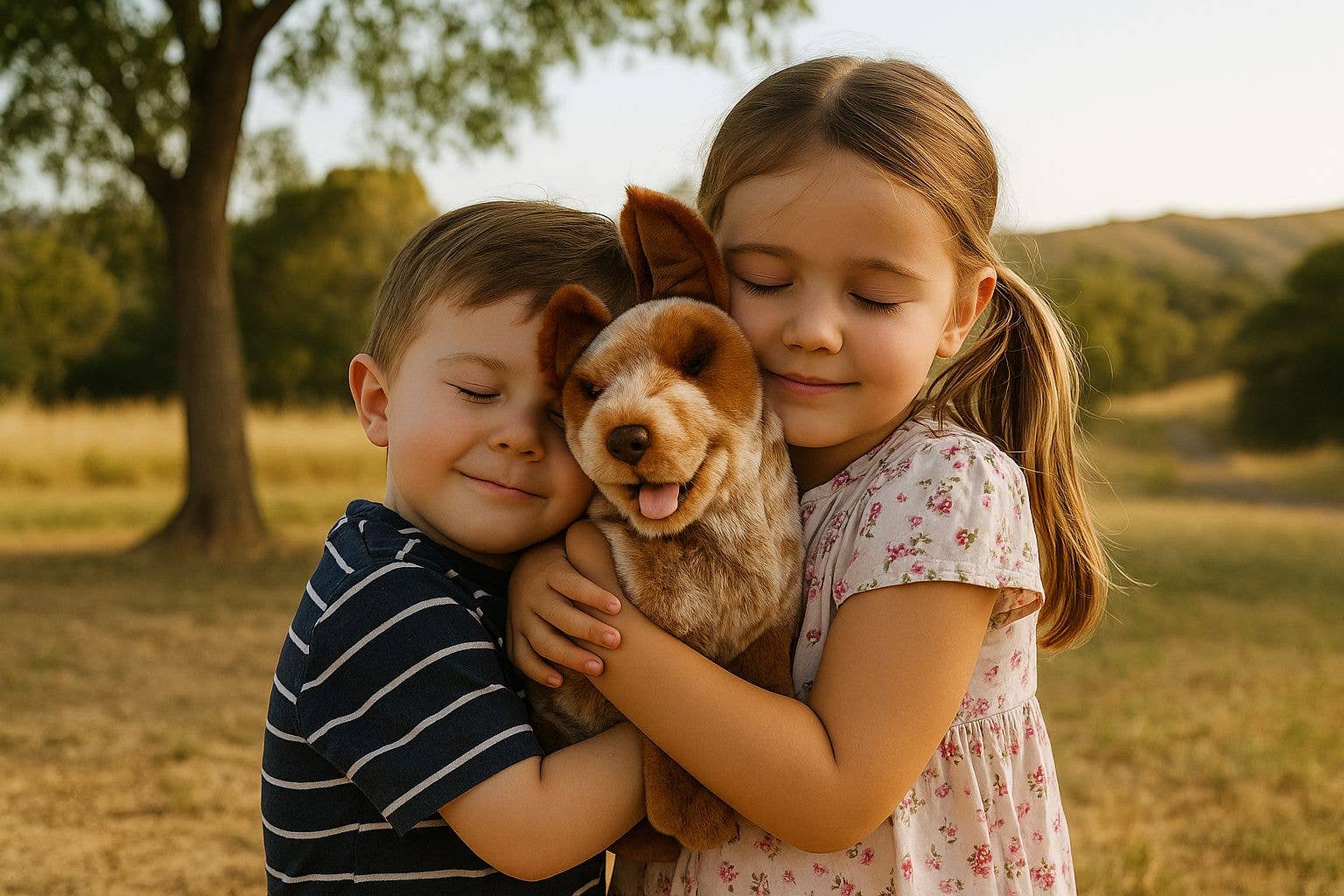 Bocchetta Plush Toys – wholesale Fyllda/plyschleksaker - Barn och baby – Blaze - Boskapsvallare - 22 cm sittande, röd1