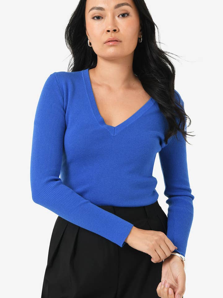 Prévision Pull à col en V Vicky pour femme pour la vente par Forcast