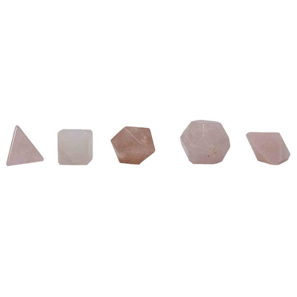 Natures Artifacts Inc – Engroshandel Spirituelle sten og krystaller – Platoniske Solids Mini - Rose Quartz | Rose Quartz Crystal3