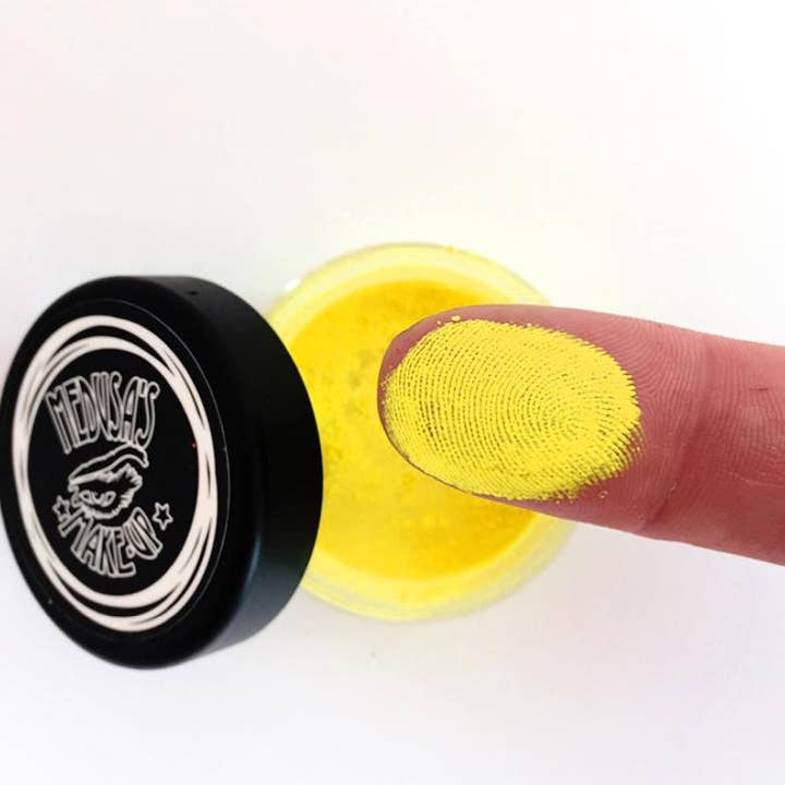 Medusa's Makeup - Venta al por mayor Purpurina para el cuerpo - Maquillaje UV Neon Pigment - Amarillo fluorescente