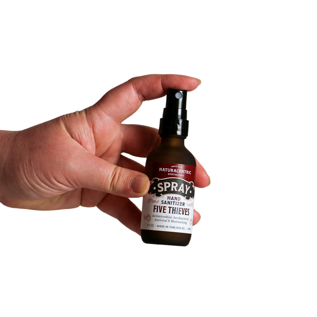 Naturacentric - Wholesale Hand Sanitizer - 2 oz Five Thieves Essential Oil Hand Sanitizer Spray 1