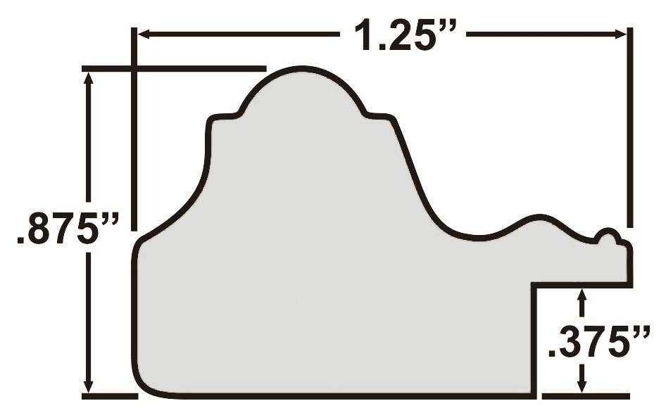 Craig Frames - Vente Cadres photos - Cadre photo 8,5 x 11, ancien orné noir antique, assemblé1