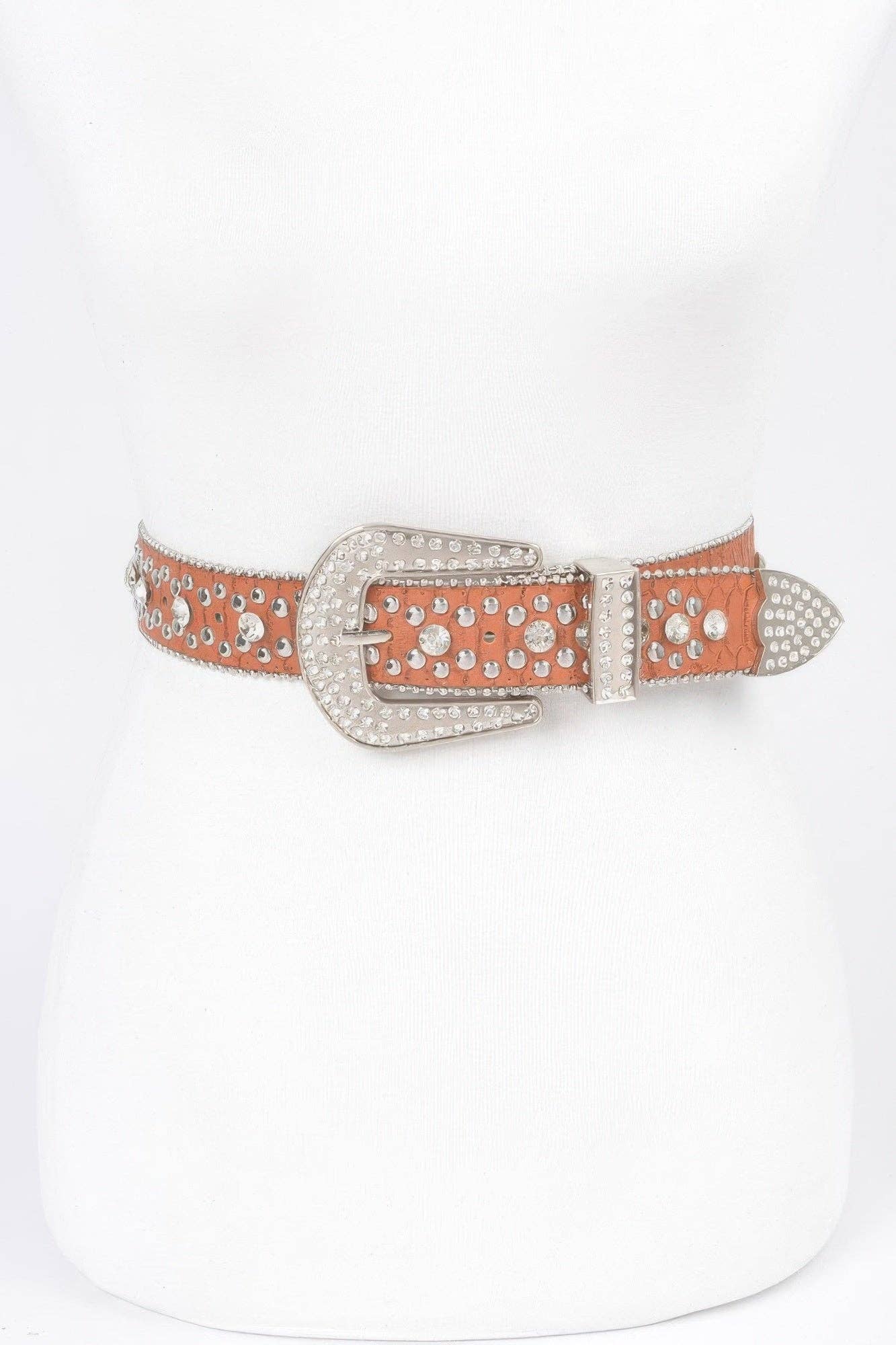 CC Wholesale Clothing - Wholesale Belt - Women's - Studded Rhinestone Belt1