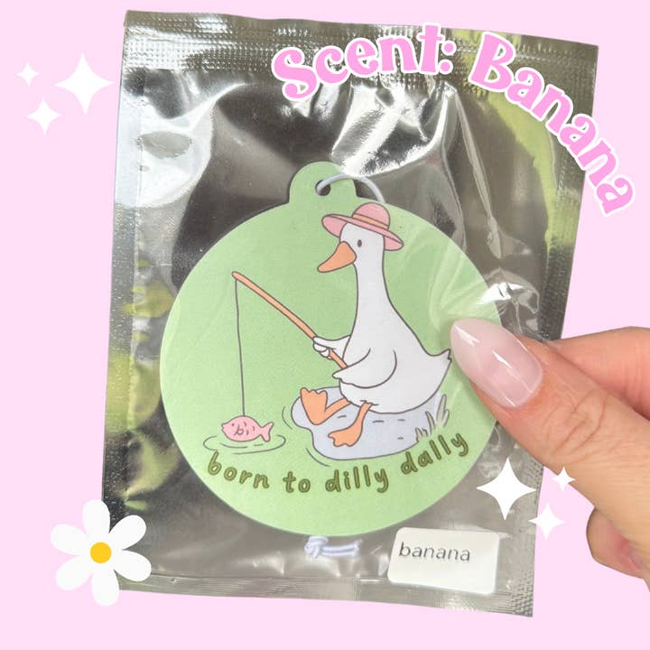 Dilly Dally Air Freshener (Quirky, Funky, Kawaii,Y2K) for wholesale by Honey Blue Lane