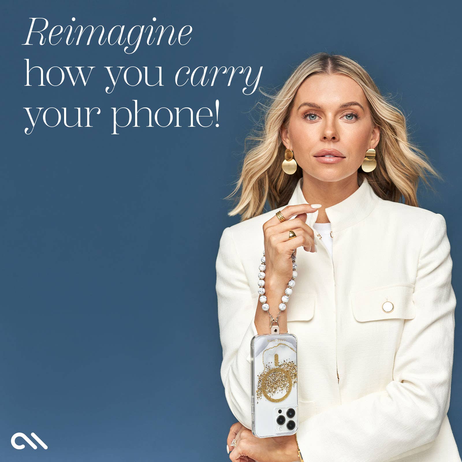 Beaded Marble Phone Charm Wristlet for wholesale on Faire2